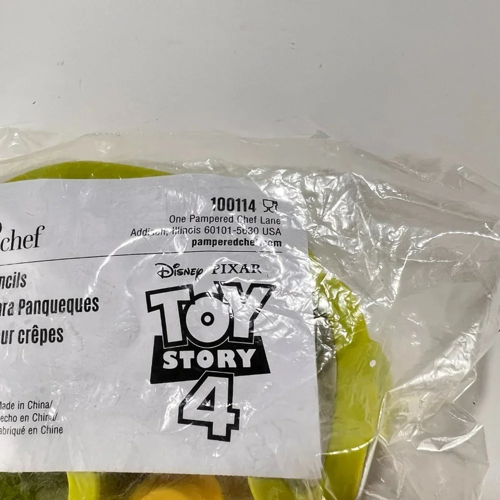 Pampered Chef Toy Story 4 Pancake Molds Stencils Disney Pixar 100114 Woody Buzz